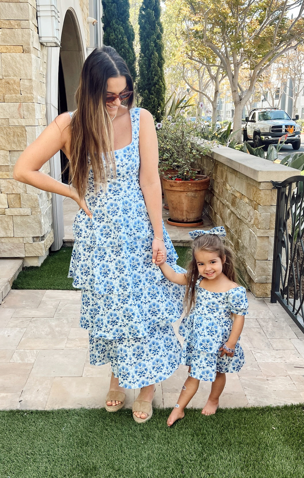 Little Miss Mini Dress ~ Teagan Floral | Floral Print Summer Dress for Girls | Perfect for Birthday Parties, School Events & Family Photos