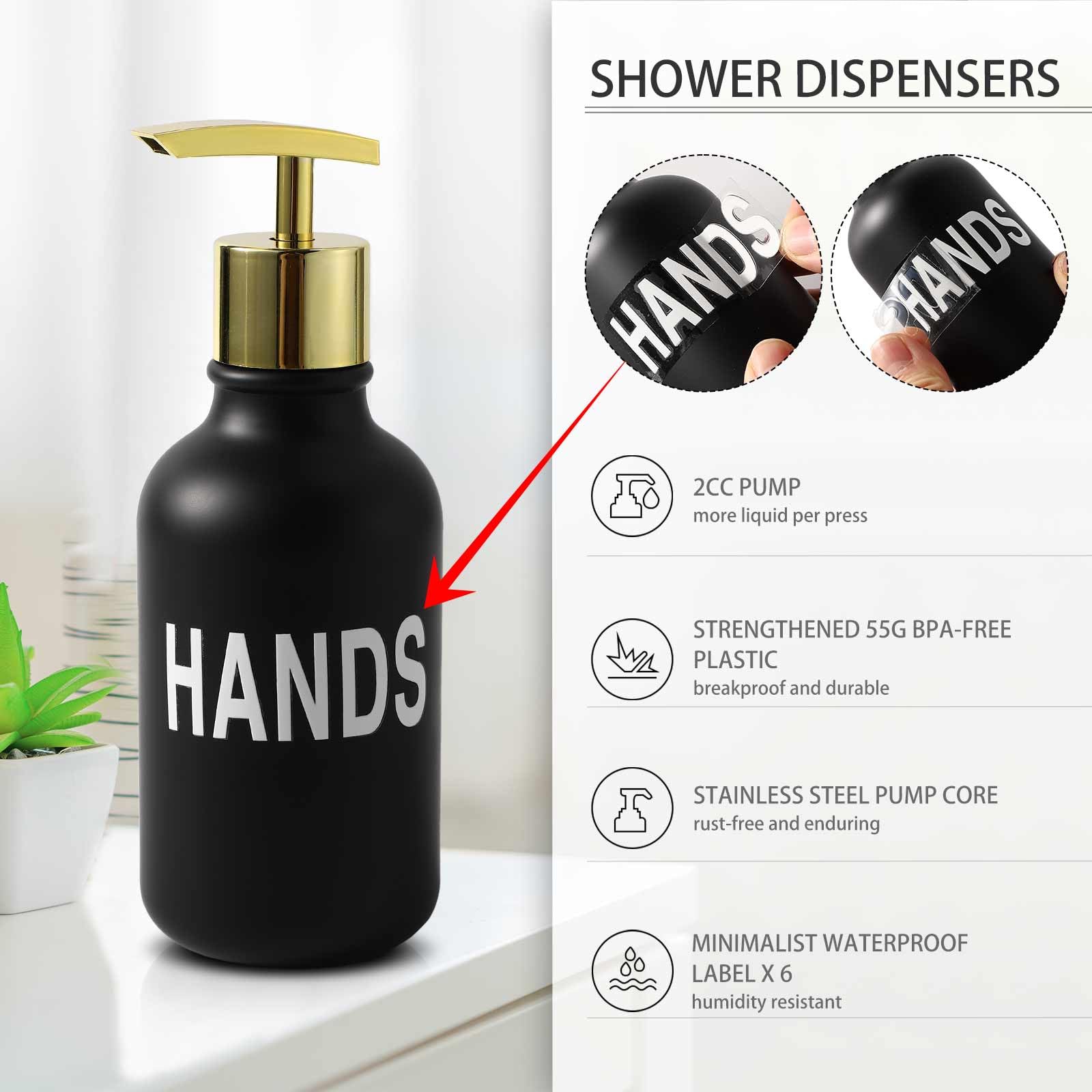 25-Piece Black Bathroom Accessories Set - Includes Shower Curtain, Bath Mat, Waste Bin, Toilet Brush, Soap Dispenser, Toothbrush Holder & Cup, Soap Dish, Cotton Swab Holder - Modern Bathroom Decor for Home & Hotel Use