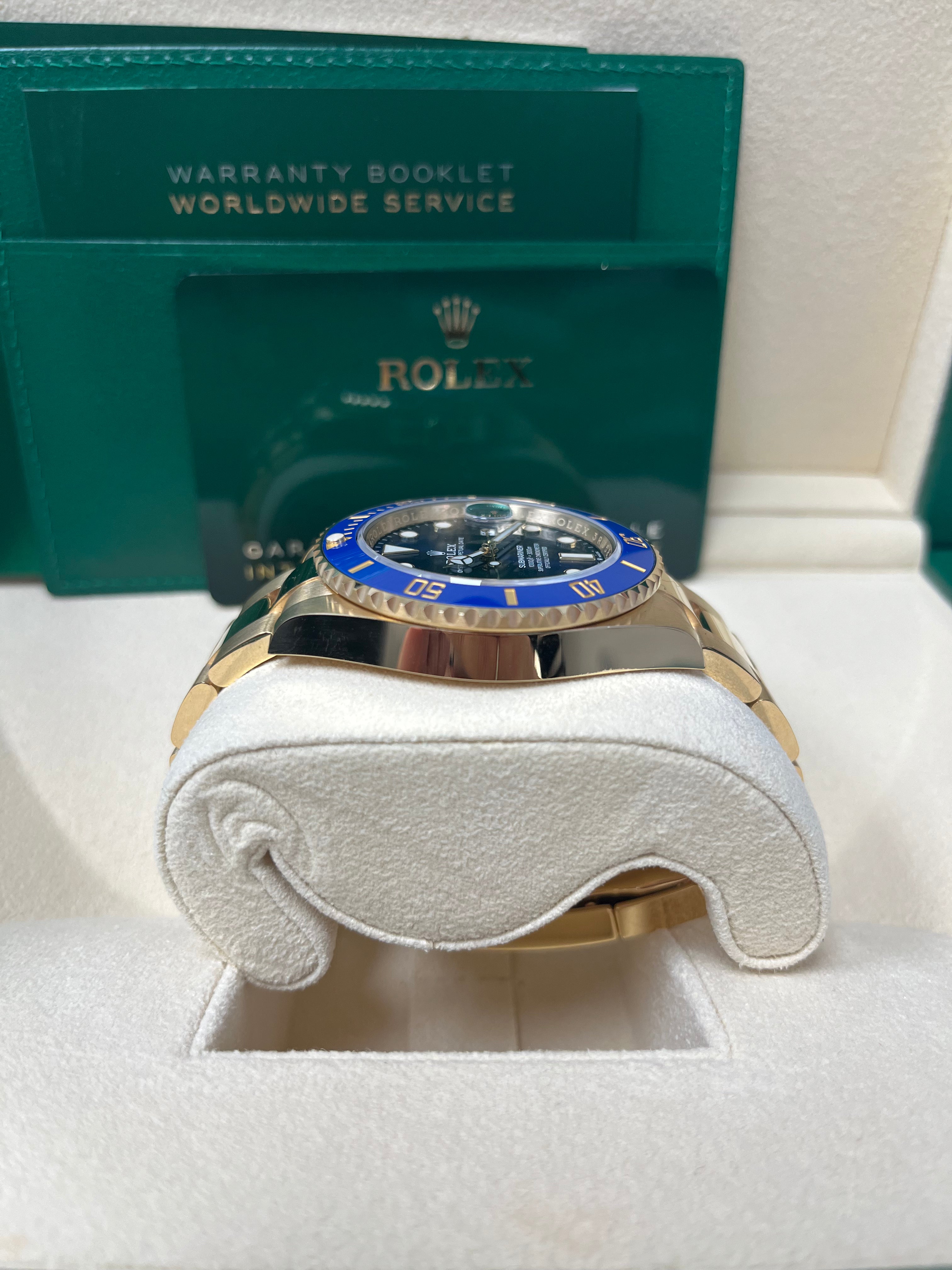 Rolex Submariner Date 18K Yellow Gold Men's Watch with Blue Ceramic Bezel & Blue Dial - Ref. 126618LB | Luxury Diving Watch for Professional Divers & Water Sports Enthusiasts