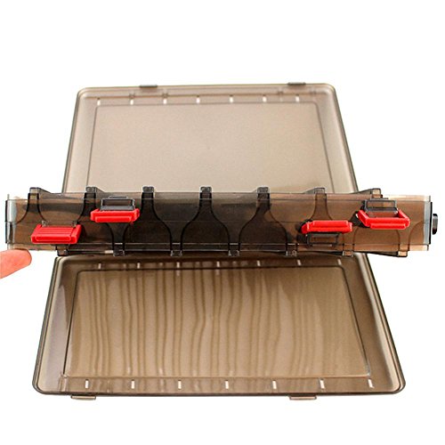 Portable 14-Compartment Fishing Lures Box - Handheld Bait & Tackle Organizer for Bass, Trout & Saltwater Fishing | Camping, Kayak & Boat Fishing Accessories
