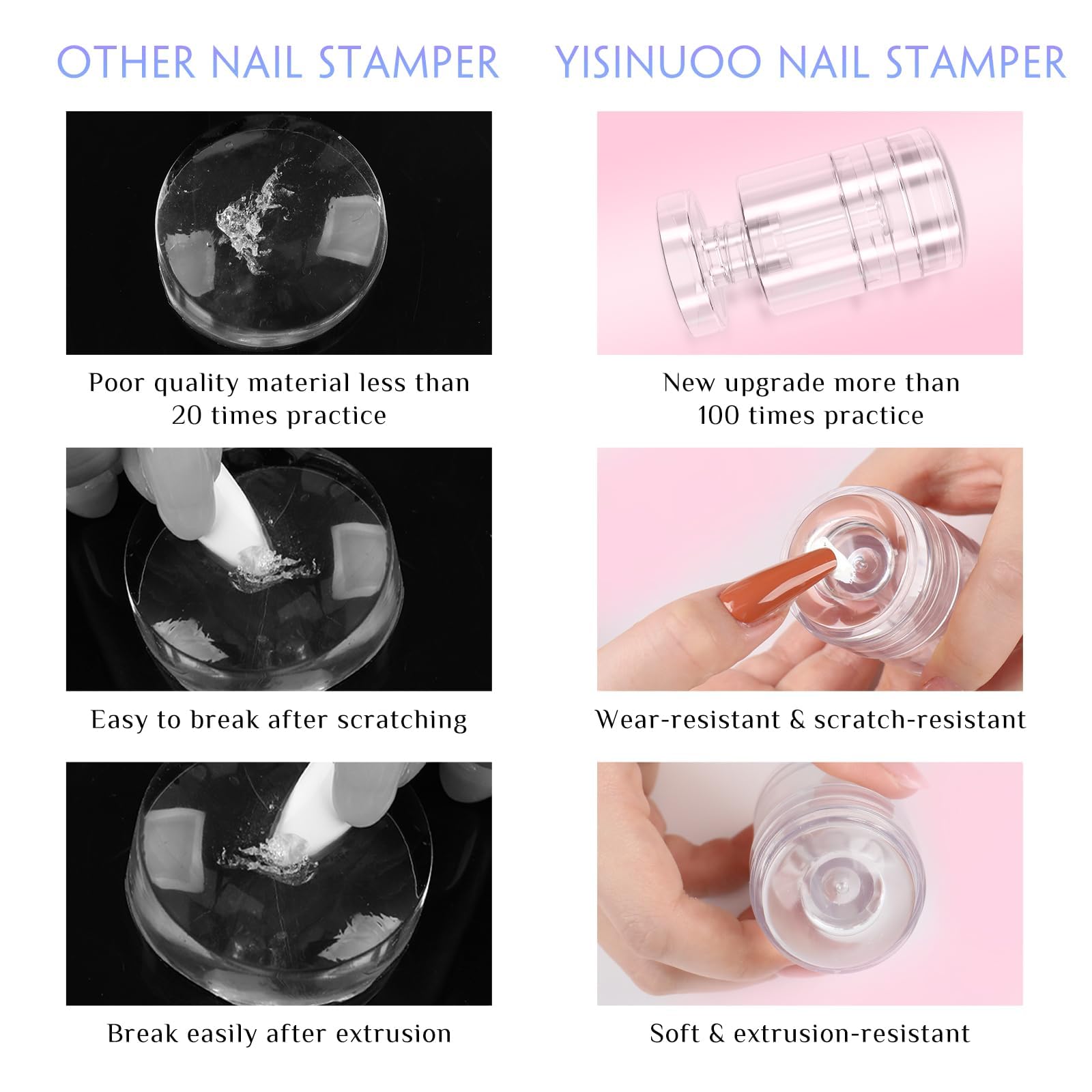 15-in-1 French Tip Nail Stamp Kit with Stamping Plate, Nail Art Stamper, Scraper & UV Lamp | DIY French Manicure & Nail Art Design for Home Salon & Professional Use