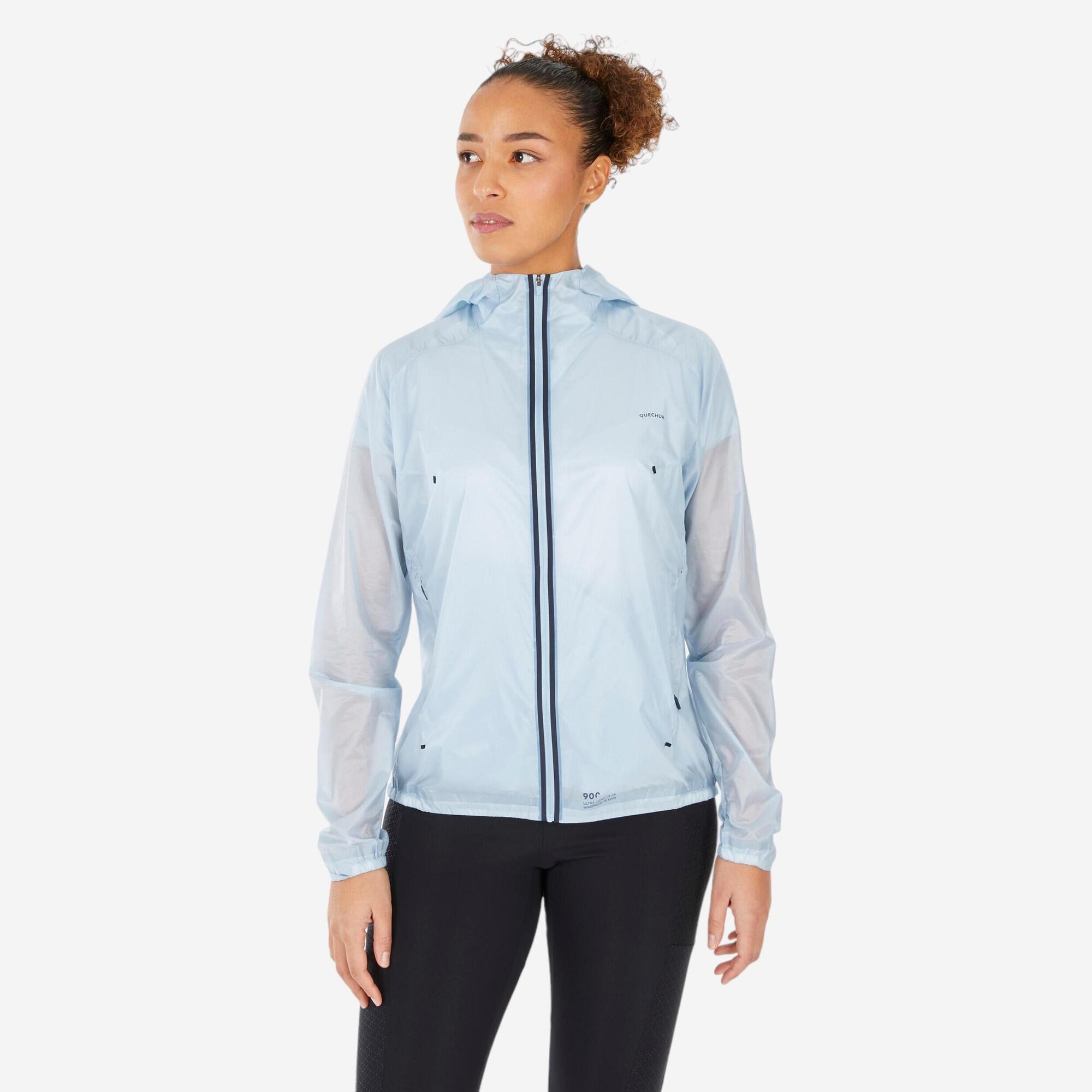 Quechua Women's MH900 Lightweight Windproof Jacket - Water-Resistant Hiking & Outdoor Jacket for Running, Camping & Travel