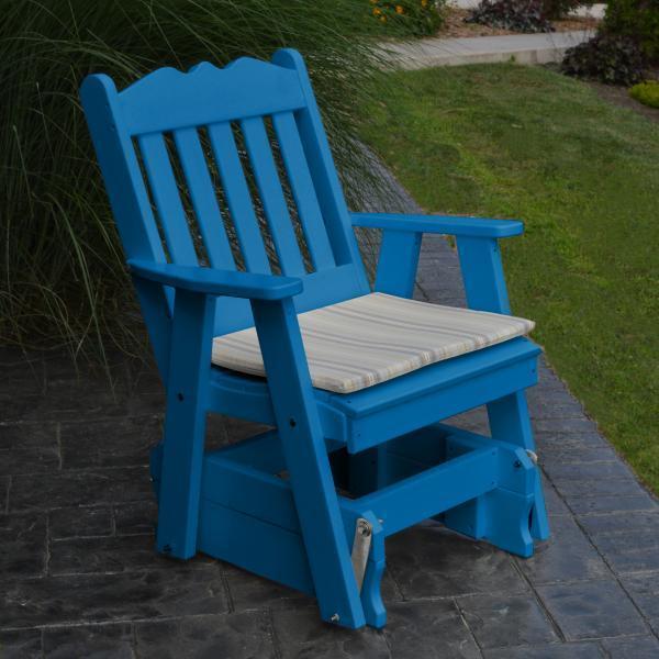 Premium A & L Furniture Poly Royal English Gliding Chair - Comfortable Rocking Recliner for Nursery, Living Room & Bedroom - Perfect for Breastfeeding, Relaxing & Home Decor