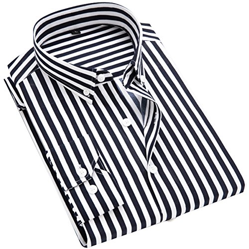 Striped Black White