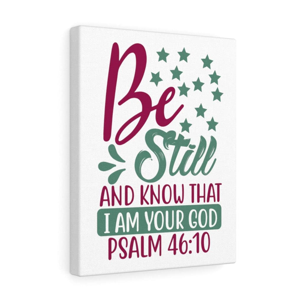 Christian Wall Art Print 'Be Still' Scripture - Ready to Hang Inspirational Home Decor for Living Room, Bedroom & Office - Express Your Love Gifts