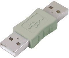 L-COM UAD014MM USB A Male to USB A Male Adapter - High-Speed Data Transfer for Computers, Printers & External Devices