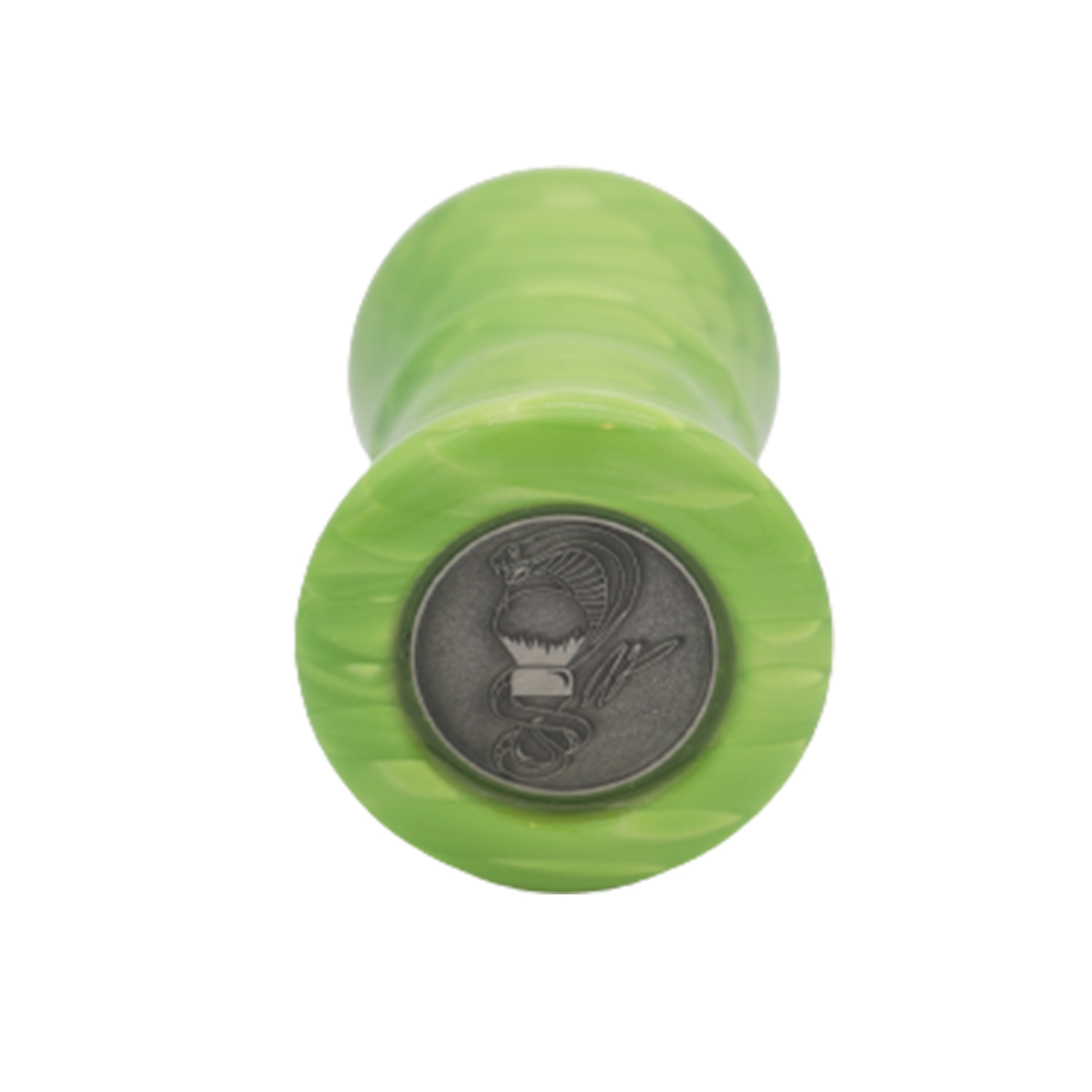Premium Green Snakeskin Handmade Shaving Brush Handle - Fits 24mm & 26mm Knots - Perfect for Wet Shaving, Grooming Kits & Men's Luxury Bathroom Accessories