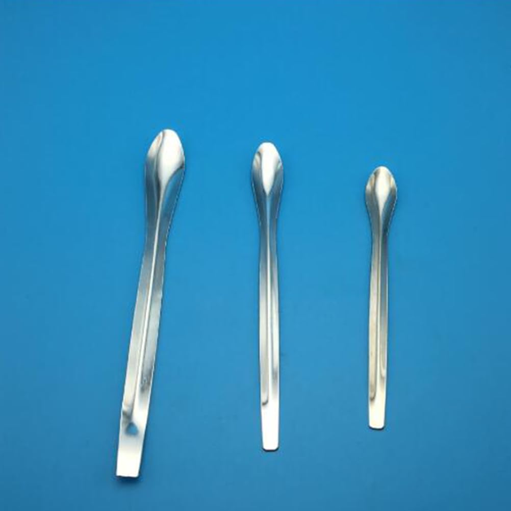 3PCS Stainless Steel Makeup Spatulas - Cosmetic Scoop for Lipstick, Powder & Cream - Perfect for Subpackaging, Skincare & Lotion Application - Ideal for DIY Beauty, Salon Use & Travel Kit Essentials