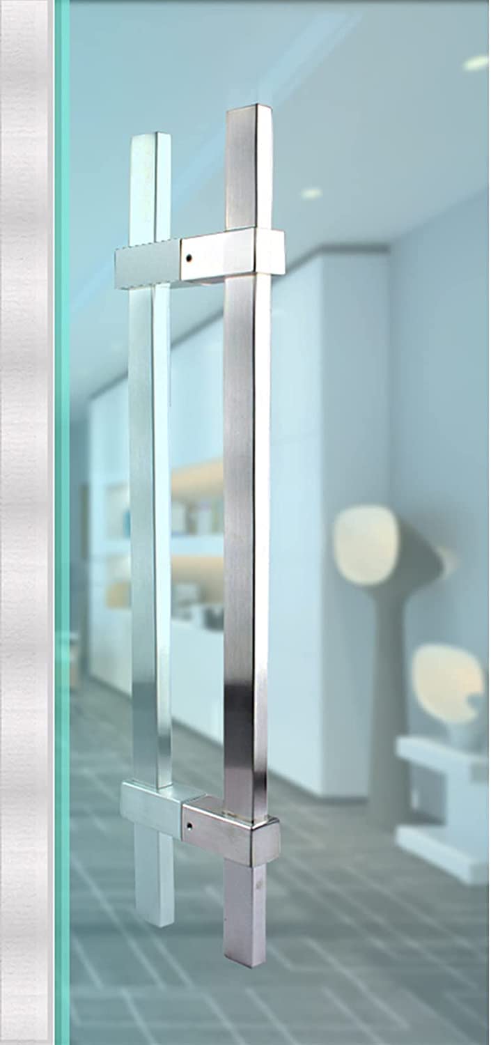 Adjustable Hole Distance Stainless Steel Shower Door Handle - Interior Shower Screen Push Pull Knob for Shower Enclosure & Towel Bar Replacement | Perfect for Bathroom Renovation & Modern Home Upgrade