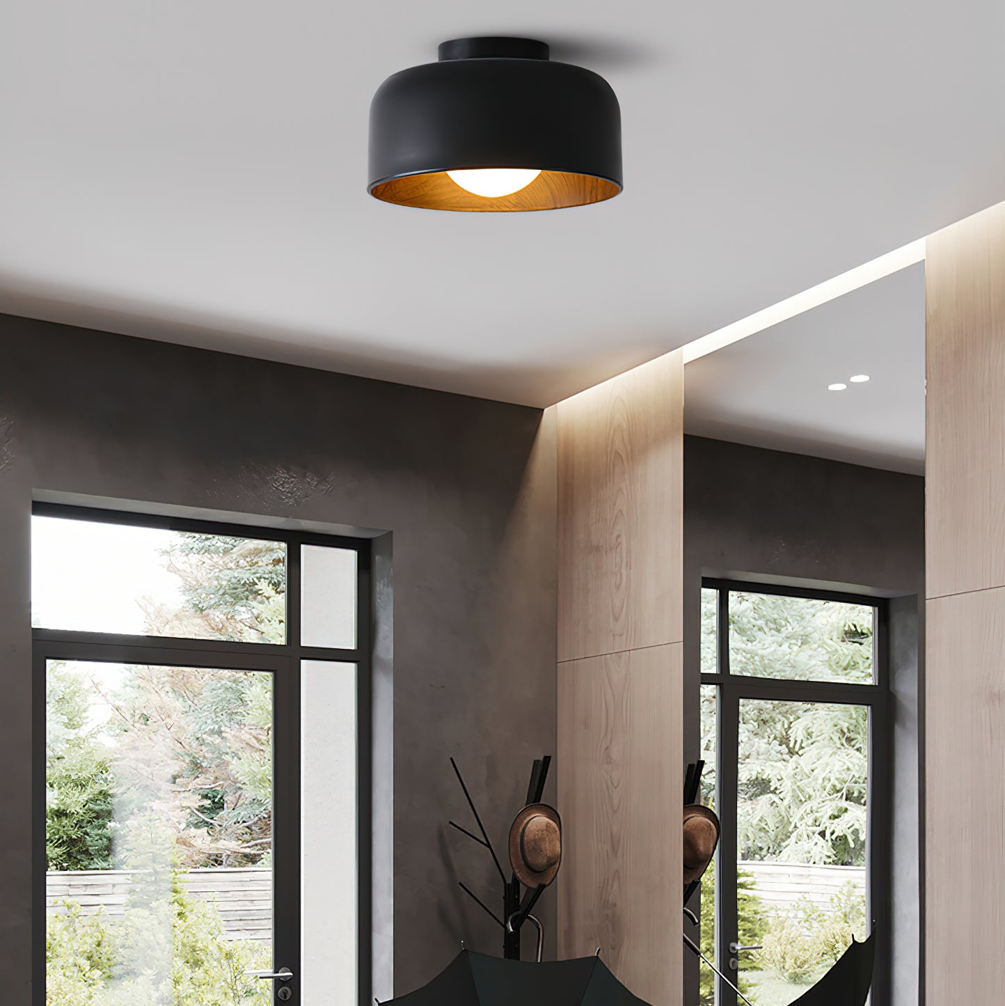 Lumosphere Modern Ceiling Light Fixture - Energy Efficient LED Flush Mount for Bedroom, Living Room & Kitchen - Dimmable Bright Lighting for Home & Office