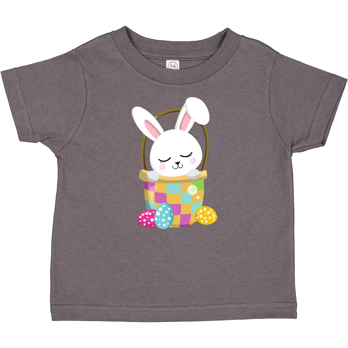 Inktastic Easter White Bunny Cute Bunny Easter Eggs Baby T-Shirt - Adorable Easter Outfit for Toddlers & Infants - Perfect for Easter Egg Hunts, Family Photos & Spring Celebrations