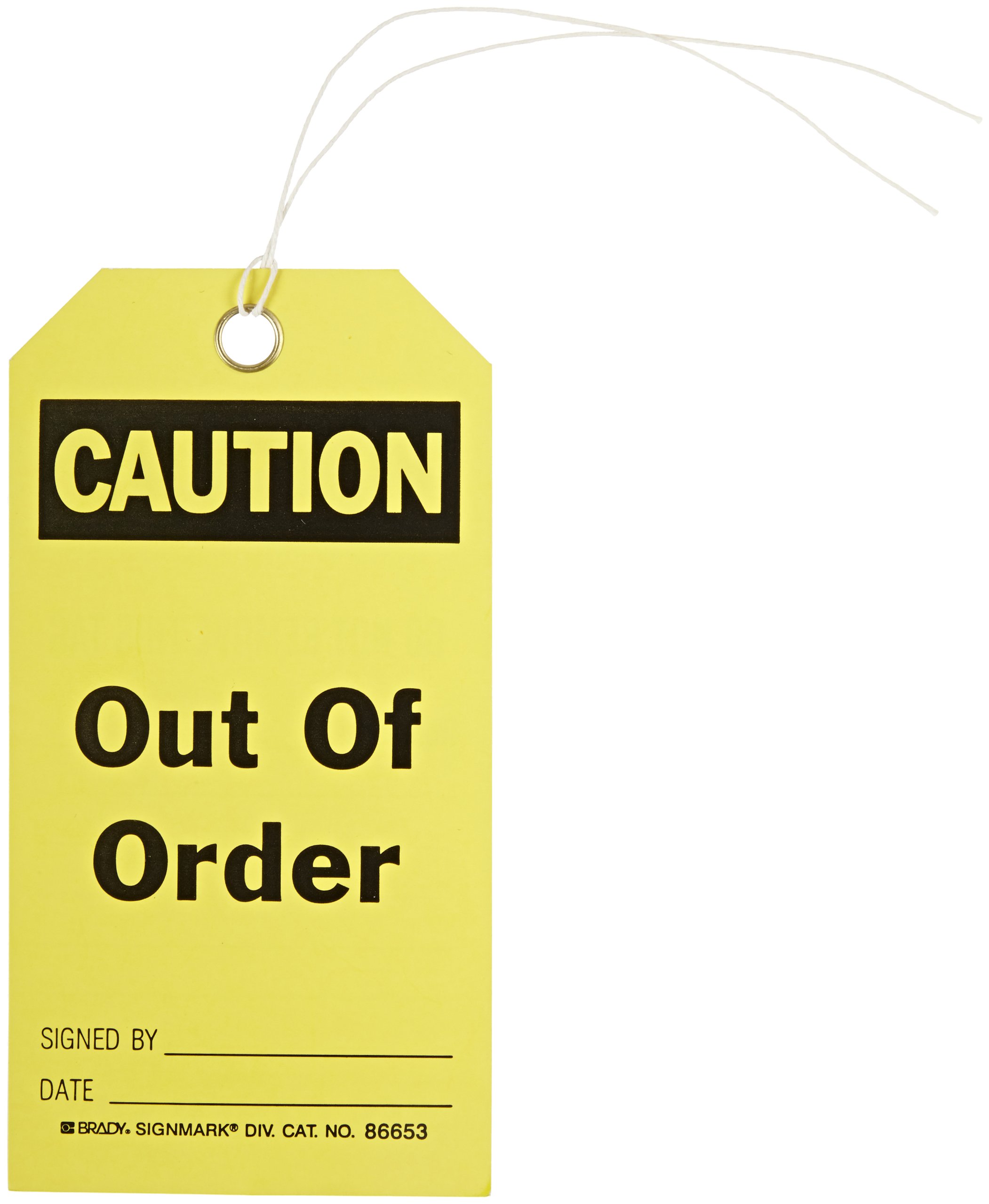 Brady 86653 Accident Prevention Tags - 5 3/4