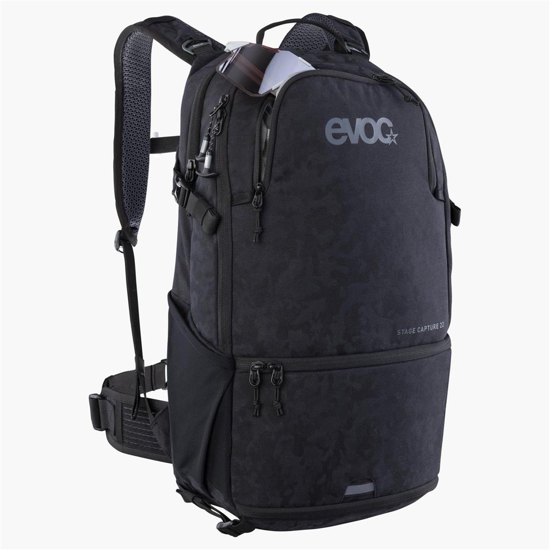 Evoc Stage Capture 22 Camera Backpack (SS25) - Waterproof DSLR/SLR/Mirrorless Camera Bag with Laptop Compartment - Perfect for Travel, Hiking & Photography Adventures