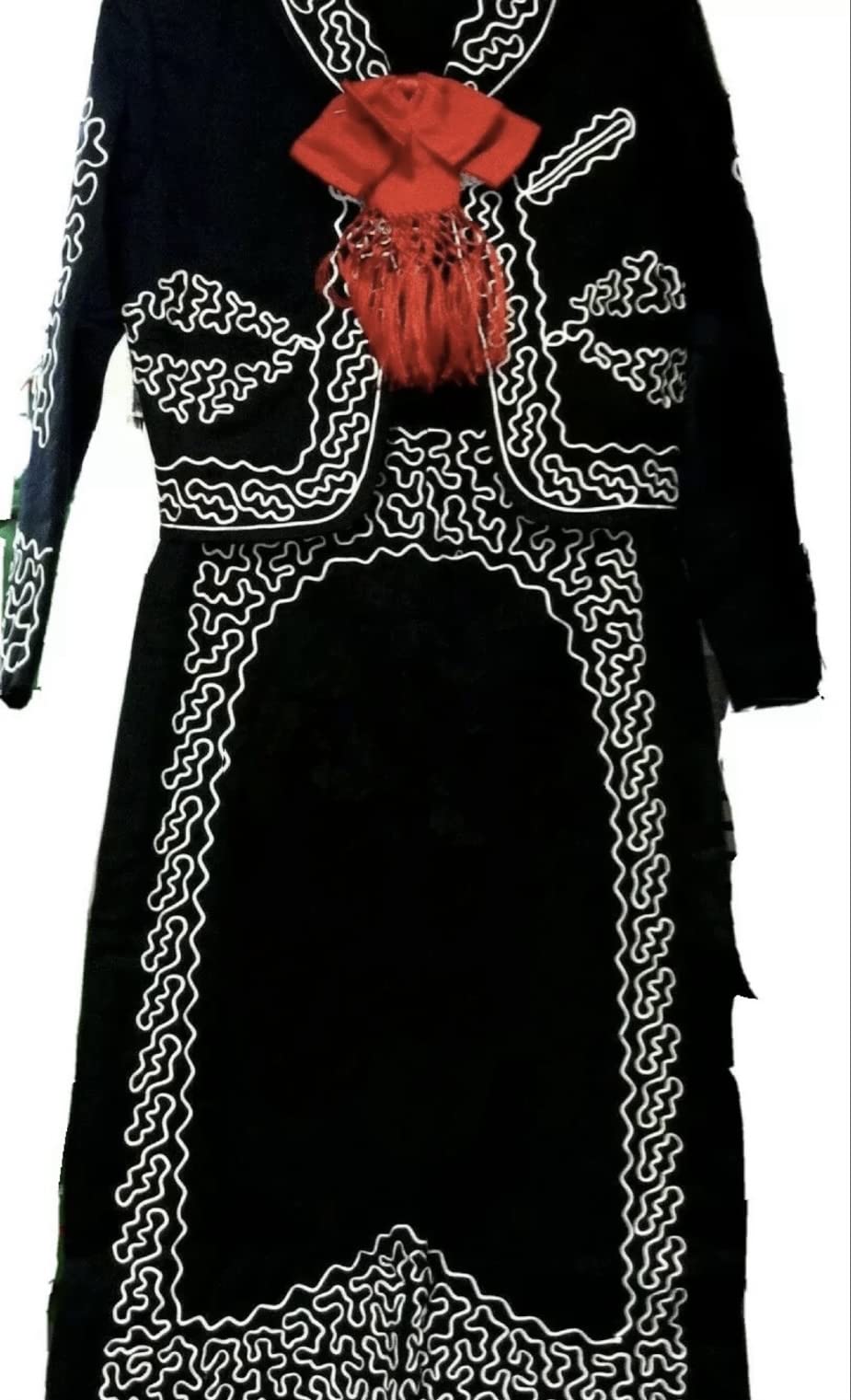 Authentic Mexican Mariachi Charro Dress for Women - Traditional Folklorico Costume for Cinco de Mayo Fiesta & Dance Performances - Elegant Black & White Design - Perfect for Cultural Events, Halloween, and Themed Parties