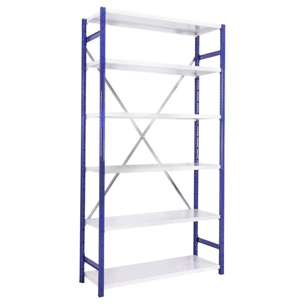 Expo 4D Boltless Shelving - Heavy Duty Storage Rack for Warehouse, Garage & Retail - Easy Assembly Metal Shelves for Organizing Supplies & Tools