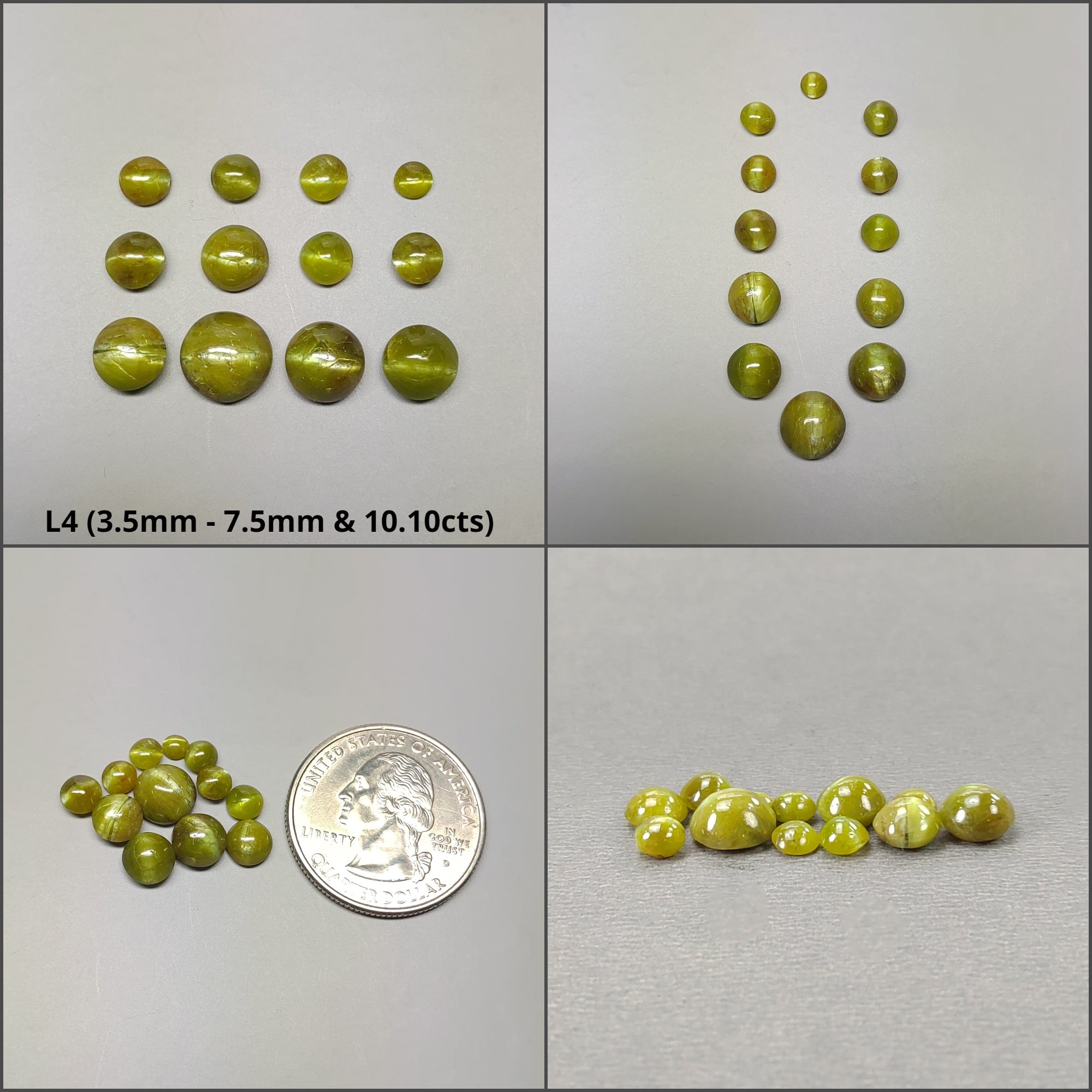 Natural Untreated Chrysoberyl Cat's Eye Gemstone Cabochon - Round & Oval Shape for Jewelry Making, Healing Crystals & Collectibles