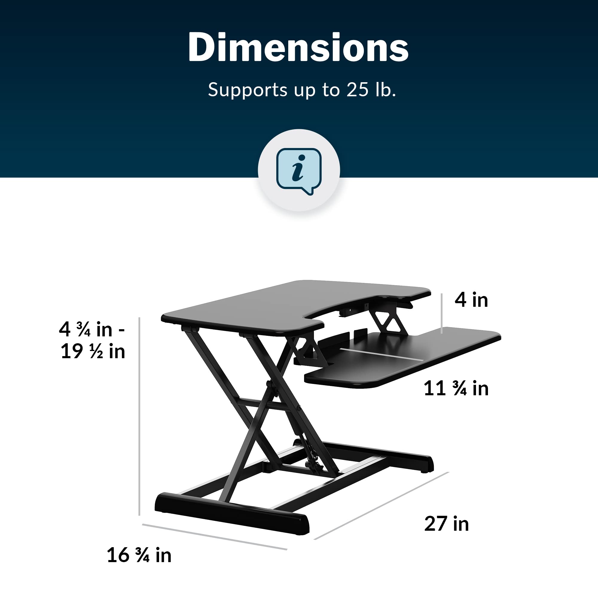 Vari VariDesk Essential Vertical Lift 30