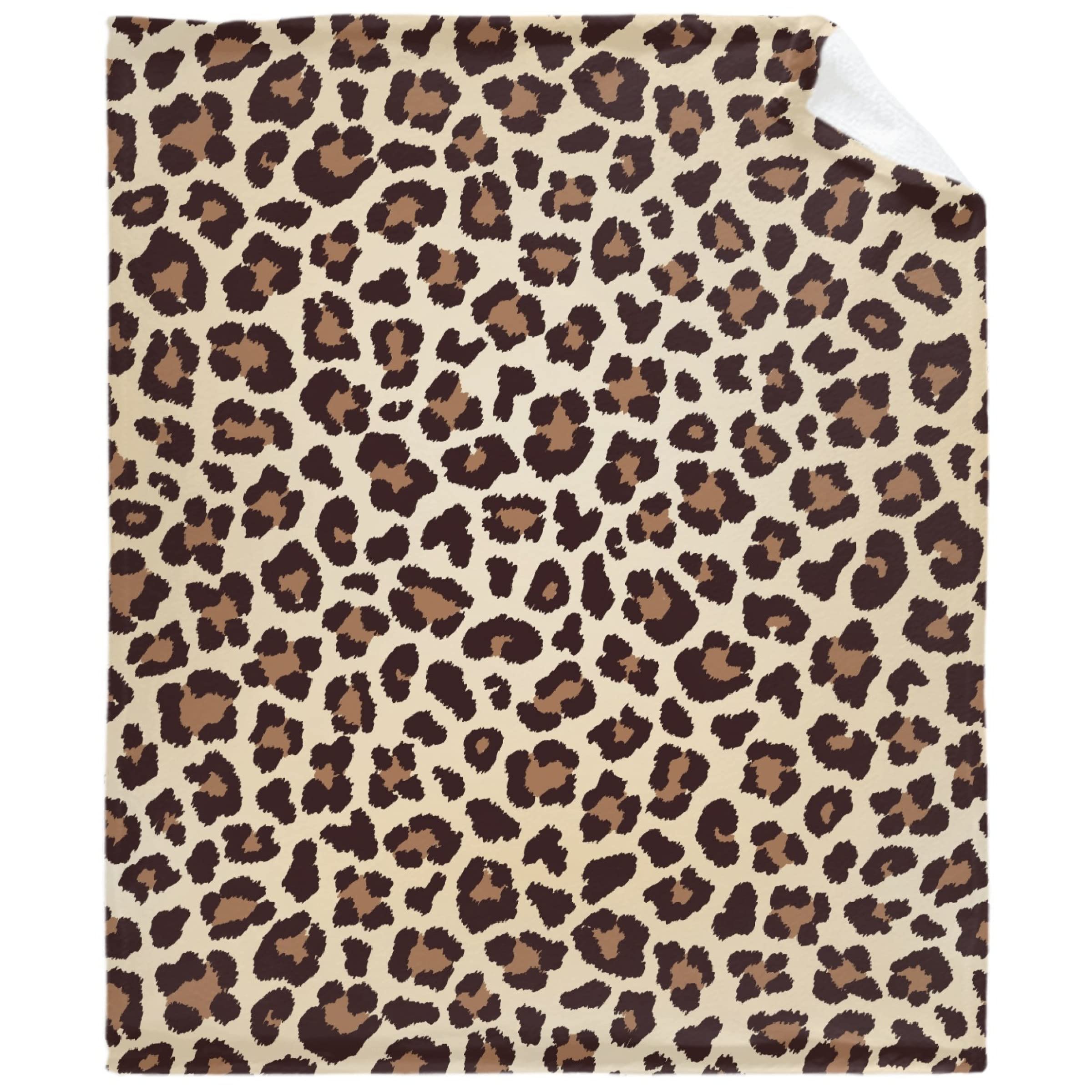 Lynnezilla Leopard Print Throw Blanket - Ultra Soft Plush Flannel Blanket for Couch, Sofa & Bed | Warm Cozy Home Decor for All Seasons | 60