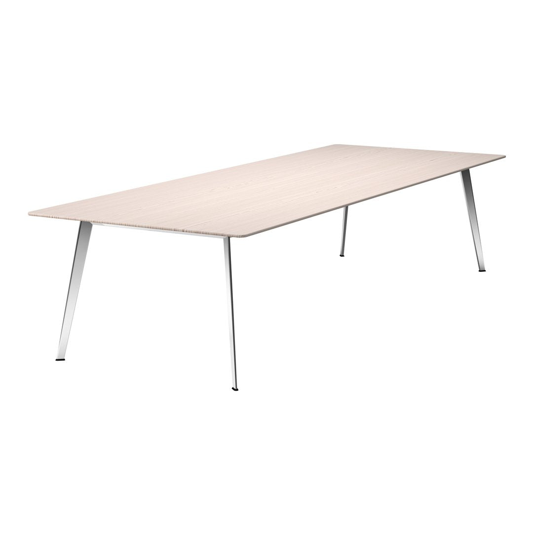 JW Modern Rectangular Dining Table - Solid Wood Kitchen Table for 6-8 People - Perfect for Family Gatherings & Dinner Parties