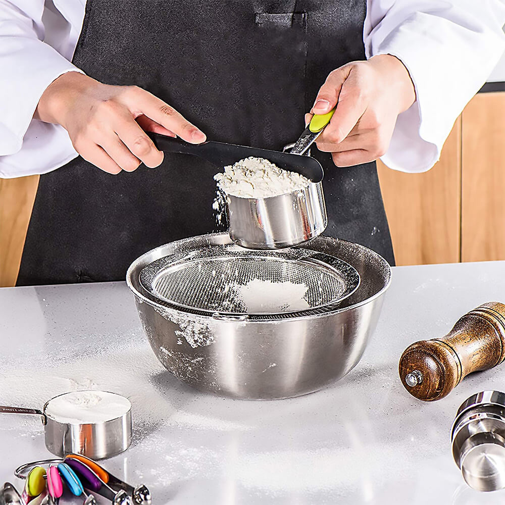 Premium Stainless Steel Measuring Cups and Spoons Set - 18-Piece Kitchen Essentials for Baking & Cooking | Dishwasher Safe, Rust-Proof | Perfect for Home Chefs, Bakers & Meal Prep
