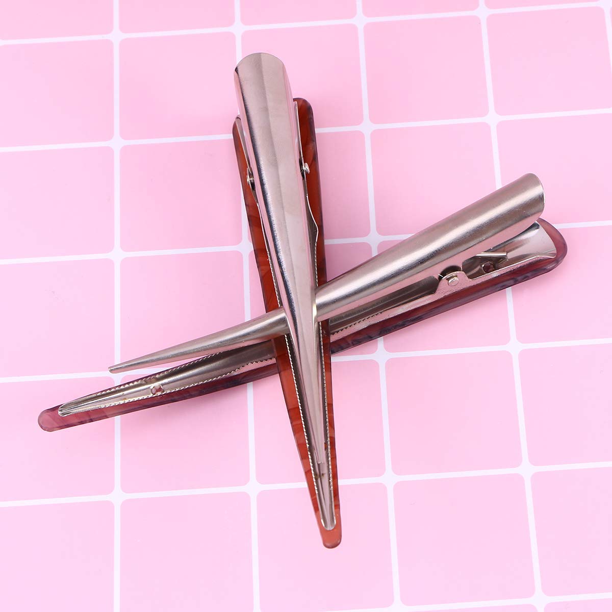 5.5 Inch Large Metal Duckbill Hair Clips for Women - 2 Pack Non-Slip French Twist Alligator Hair Clips for Thick Long Hair Styling - Perfect for Updos, Ponytails & Everyday Hairstyles