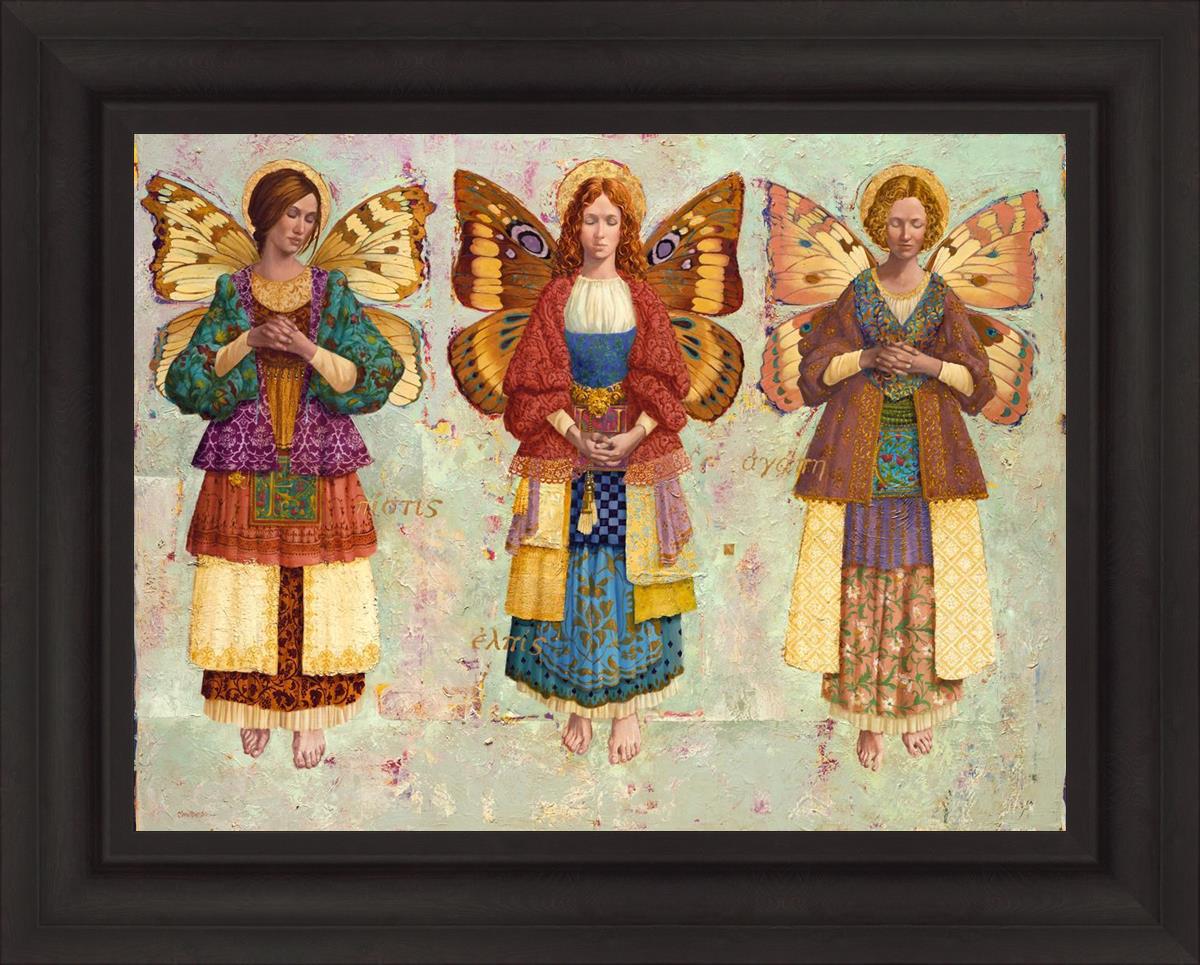 Faith, Hope and Charity - Inspirational Wall Art Decor for Home, Office & Church - Perfect for Gifts & Spiritual Spaces