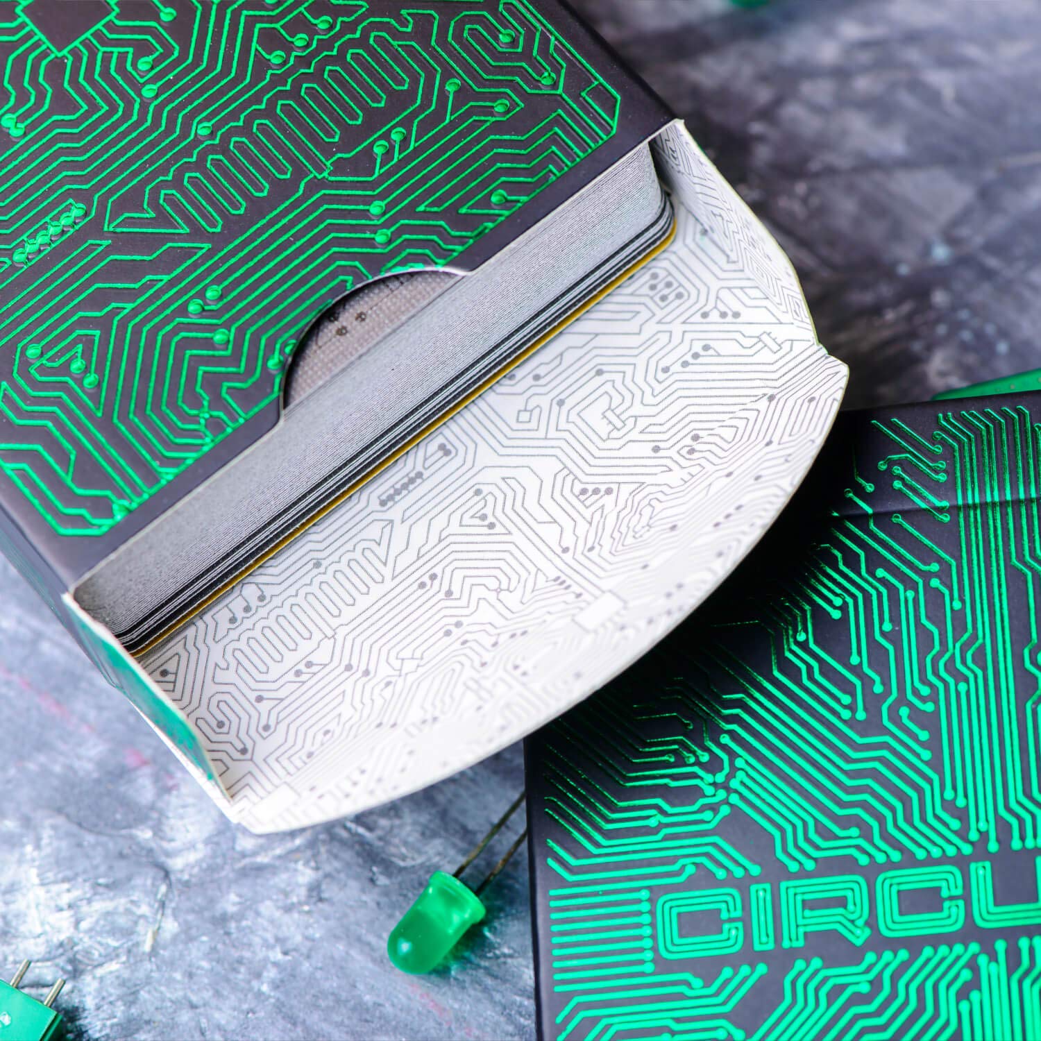 Premium Computer Themed Circuit Playing Cards - Unique Bright Color Deck with Free Card Game eBook - Cool Poker Cards for Kids & Adults - Perfect for Game Nights, Magic Tricks & Collectors - Black Playing Cards Deck