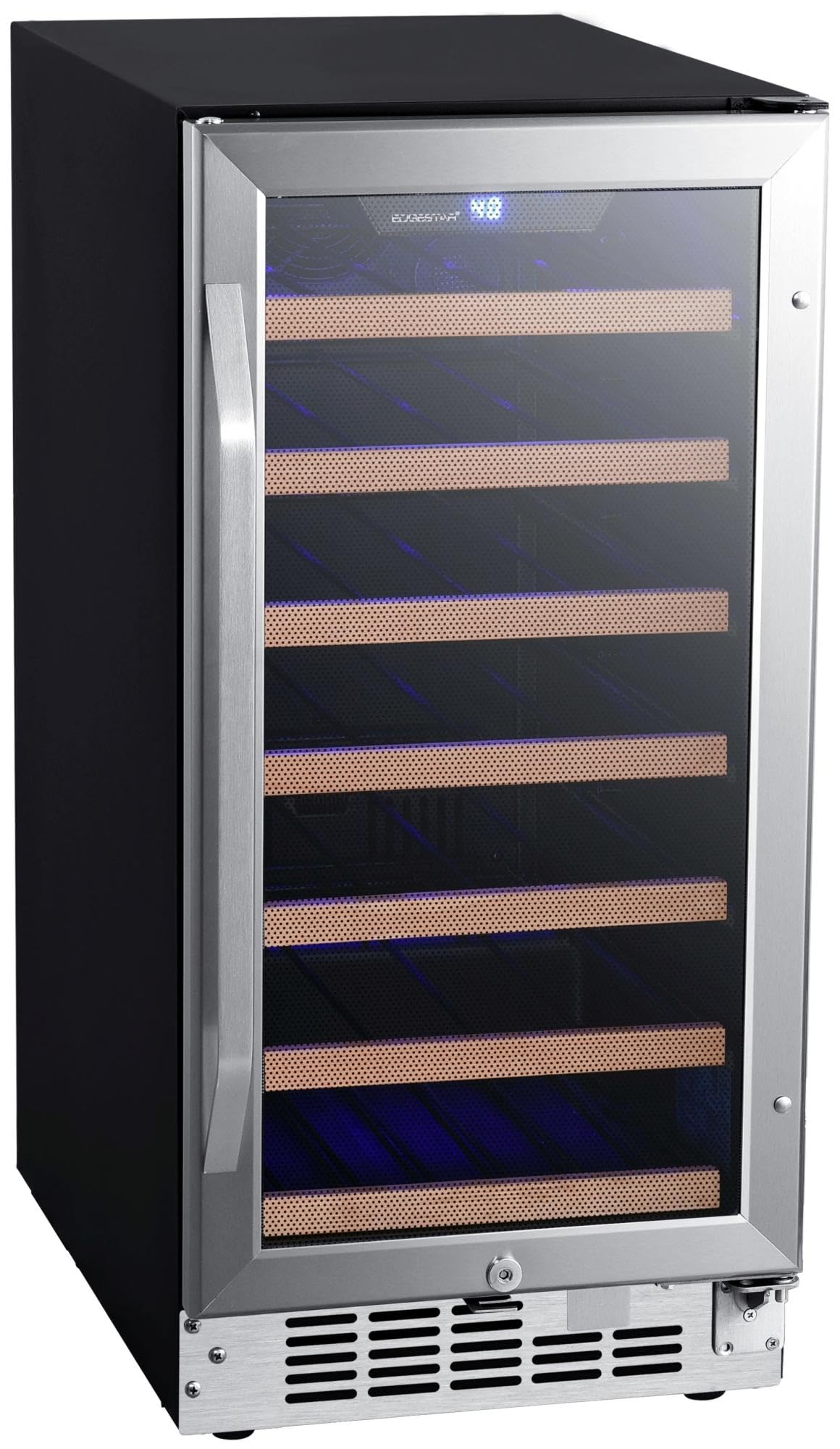 EdgeStar CWR302SZ 15 Inch Wide 25 Bottle Built-In Wine Cooler - Compact Under Counter Wine Fridge for Kitchen, Bar & Dining Room - Perfect for Home & Commercial Use