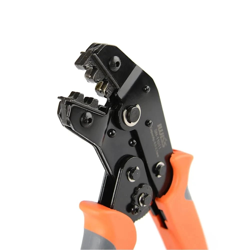 SN 11011 Ratchet Wire Crimper Tool for AWG20-14 Non-Insulated Tabs and Receptacles - Professional Electrical Connector Crimping for Automotive, Marine & DIY Projects