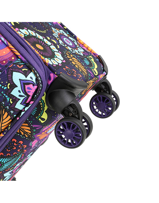 Tosca SO LITE AIR5055 3-Piece Lightweight Luggage Set with Paisley Design - Perfect for Travel, Vacation & Business Trips