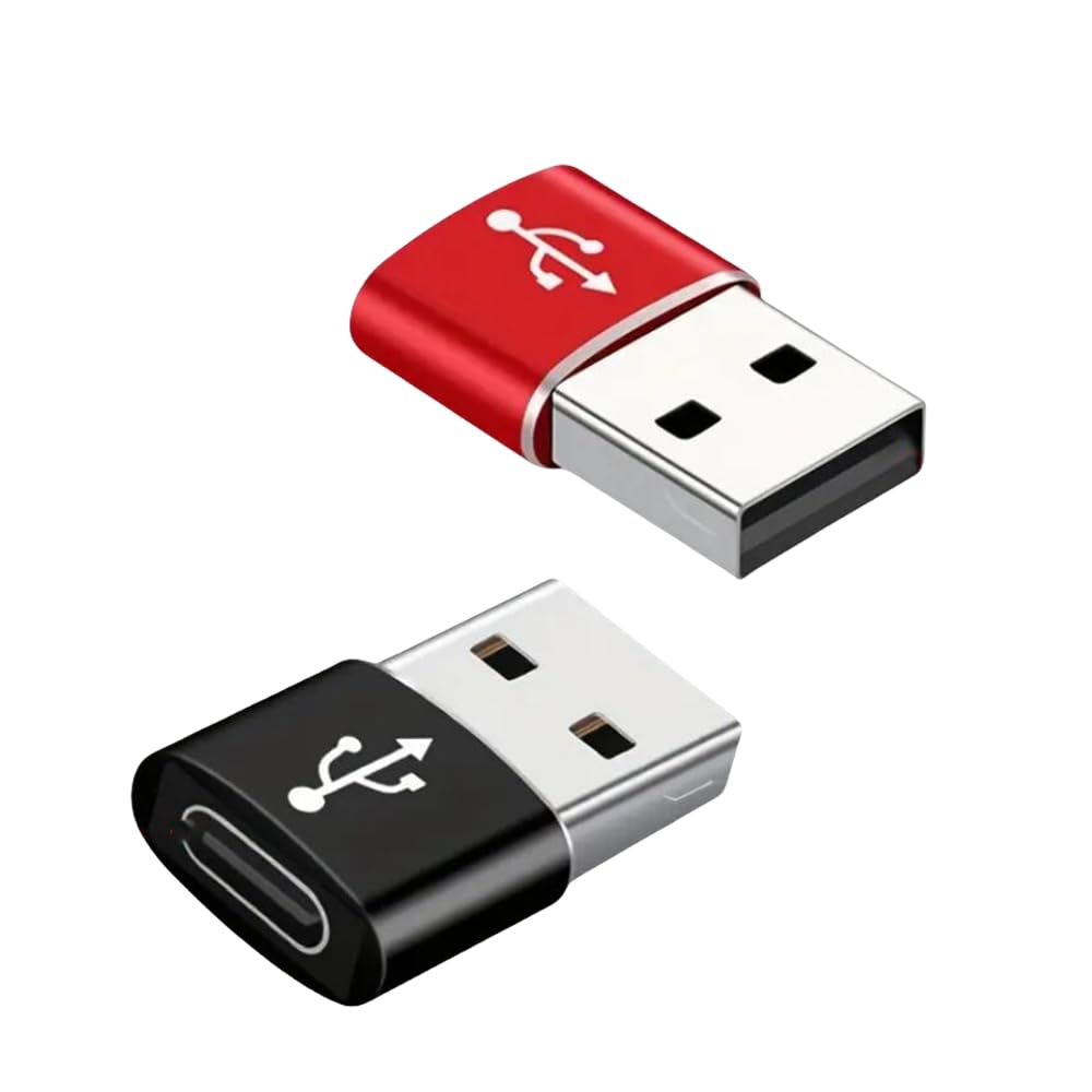 2-Pack USB C to USB 3.0 Adapter, USB Type-C Male to USB Female OTG Converter - Compatible with MacBook Pro, iPad Pro, Samsung Galaxy & More Type-C Devices - Perfect for Data Transfer & Charging