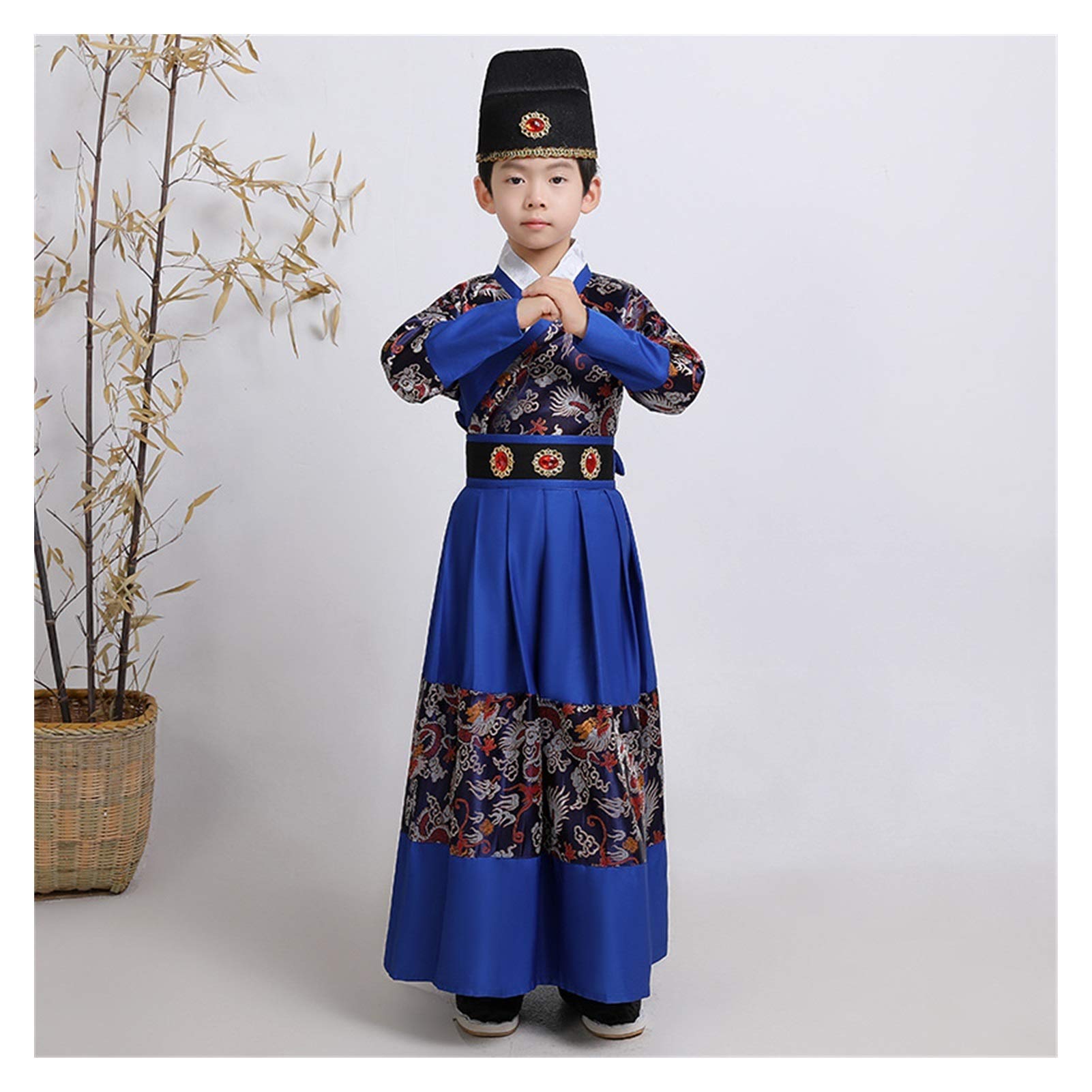 Traditional Chinese Hanfu Boys Ancient Costume - Summer Young Master Outfit, Kids Historical Clothing, 120cm (Style K) - Perfect for Cultural Events, Cosplay & Themed Parties