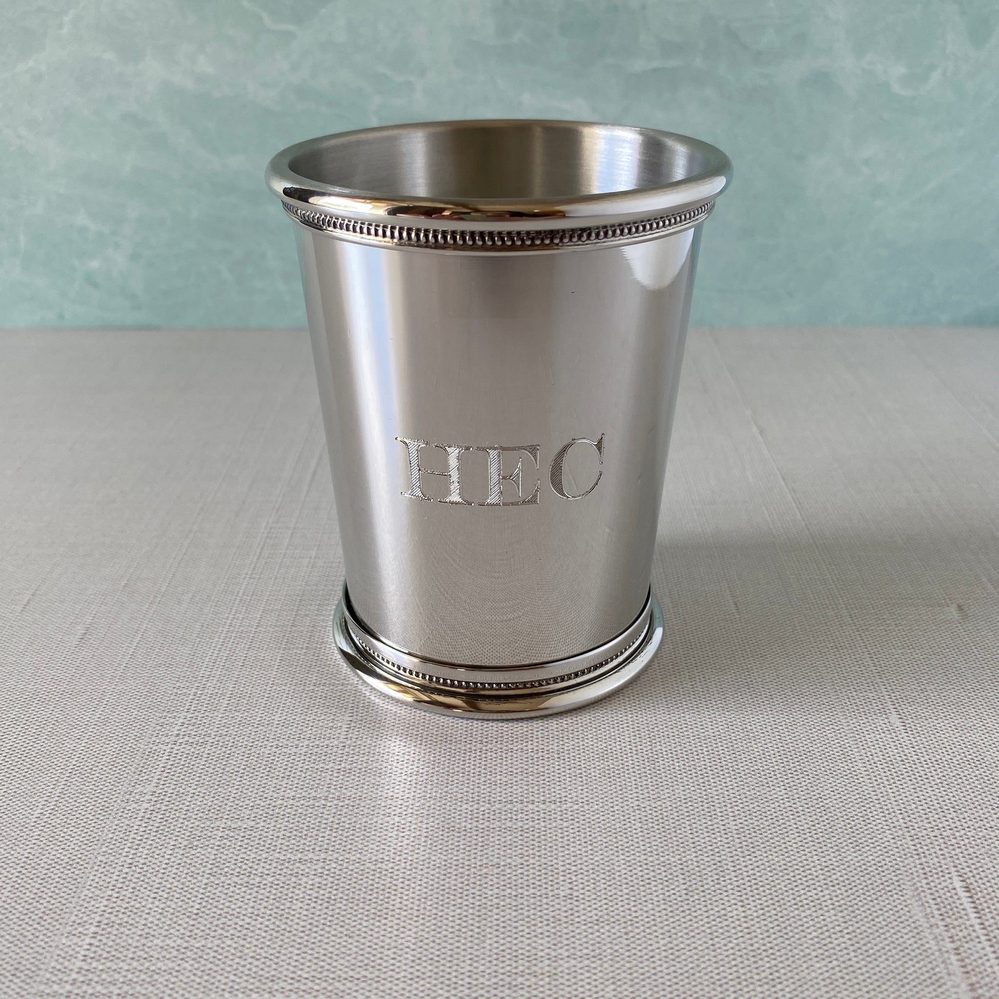 9oz Pewter Governor’s Julep Cup - Classic Southern Style Mint Julep Drinking Vessel for Bourbon Cocktails & Elegant Home Bar Decor