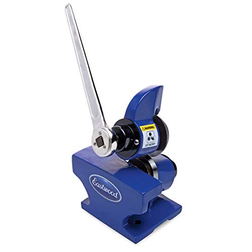 Eastwood Rotary Metal Shear with Ratcheting Handle - Heavy Duty Plate Cutter for Rolling & Cutting Sheet Metal - Bench Top Tool for Metalworking & DIY Projects - Perfect for Automotive Repair, HVAC Work & Home Workshops