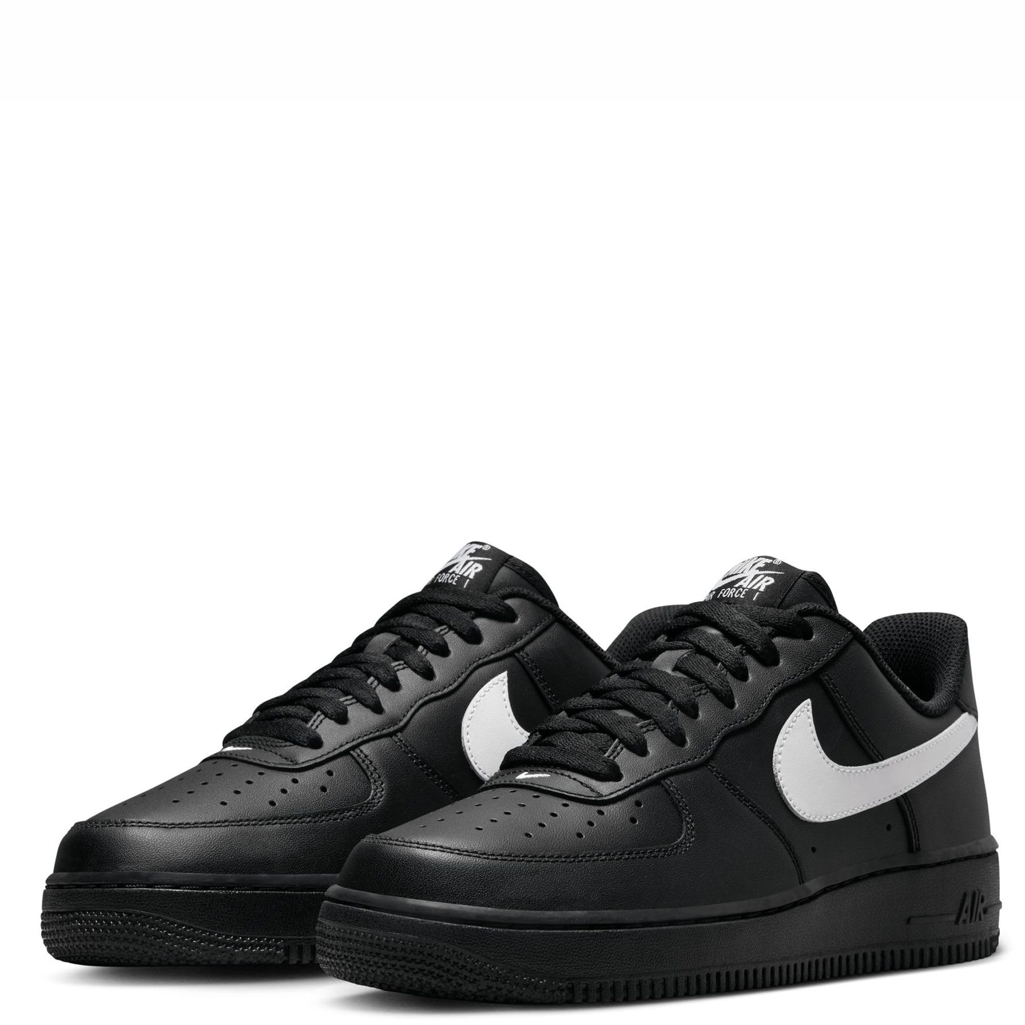 Nike Air Force 1 '07 Men's Sneakers - Black/White-Black Basketball Shoes for Casual Wear & Street Style