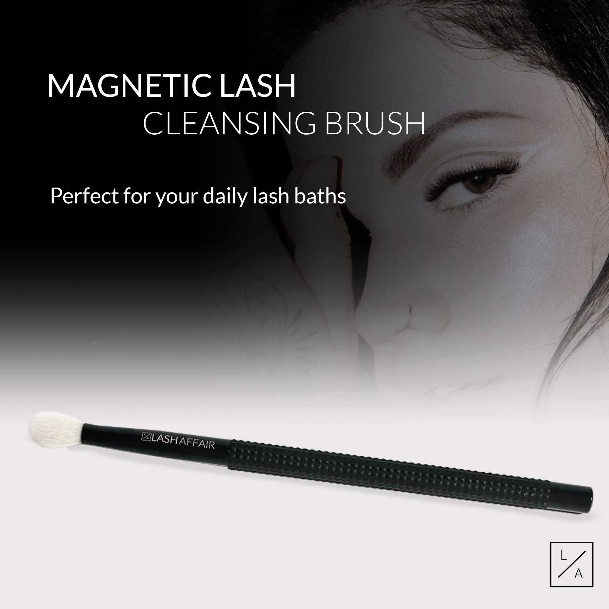 Magnetic Lash Cleansing Brush - 20 Pack Eyelash Shampoo Brush for Extensions & Natural Lashes | Daily Lash Bath Wash Tool | Perfect for Salon, Home & Travel Use