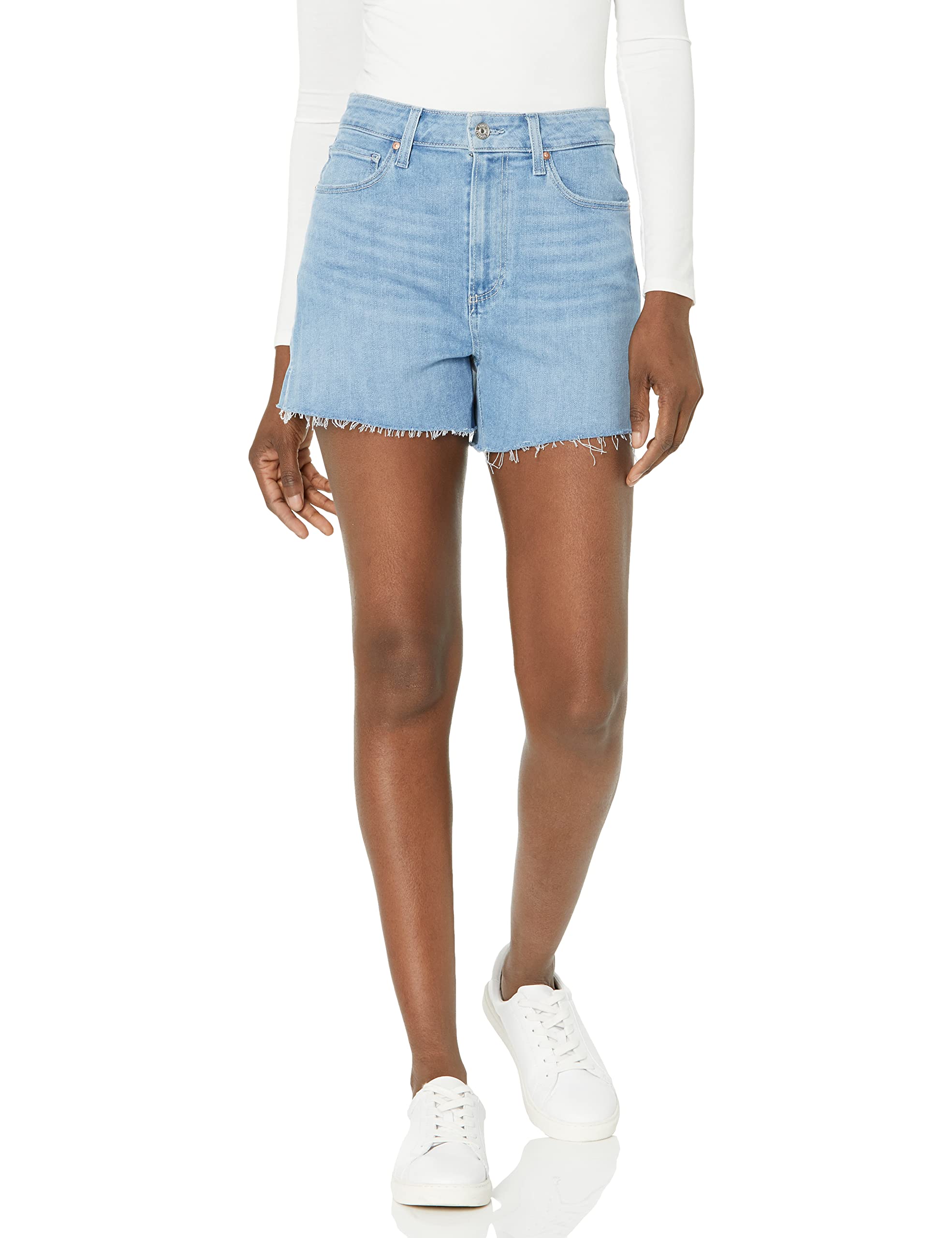 PAIGE Women's Dani Shorts - High Waisted Denim Shorts for Women | Comfortable & Stylish Summer Shorts | Perfect for Casual Outings, Beach Trips & Music Festivals