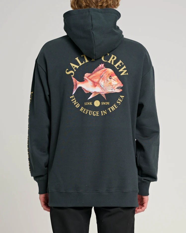 Salty Crew Snap Attack Pigment Hood - Men's Pullover Hoodie for Surfing, Fishing & Outdoor Activities | Comfortable & Stylish Casual Wear