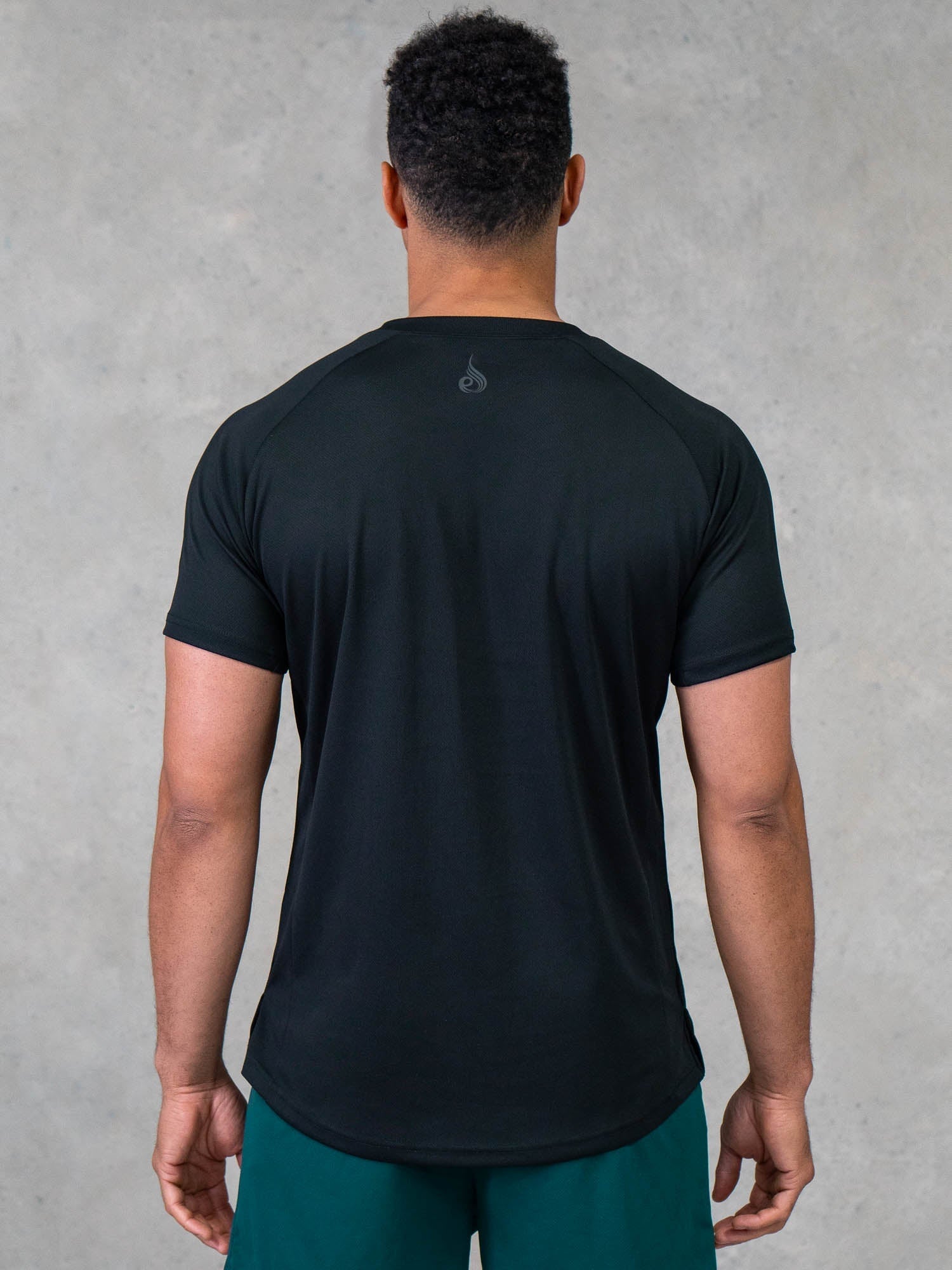 Legacy Mesh T-Shirt for Men - Breathable Black Cotton Tee - Perfect for Gym, Running & Casual Wear
