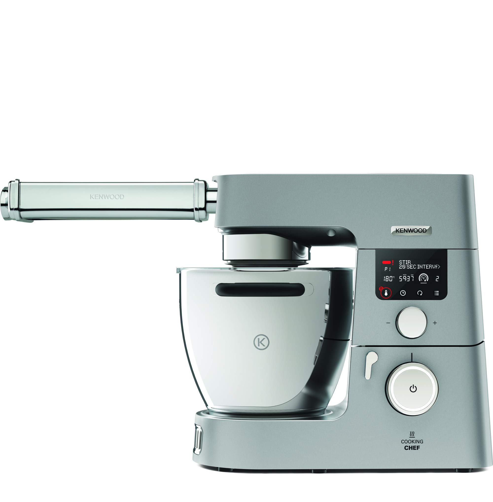 Kenwood XL KAX99.A0ME Pasta Maker Attachment for Kitchen Machine - Extra Wide 22cm Lasagna Plates, Chromed Stainless Steel Body & Durable Aluminum Rollers - Perfect for Homemade Pasta, Lasagna & Italian Cuisine