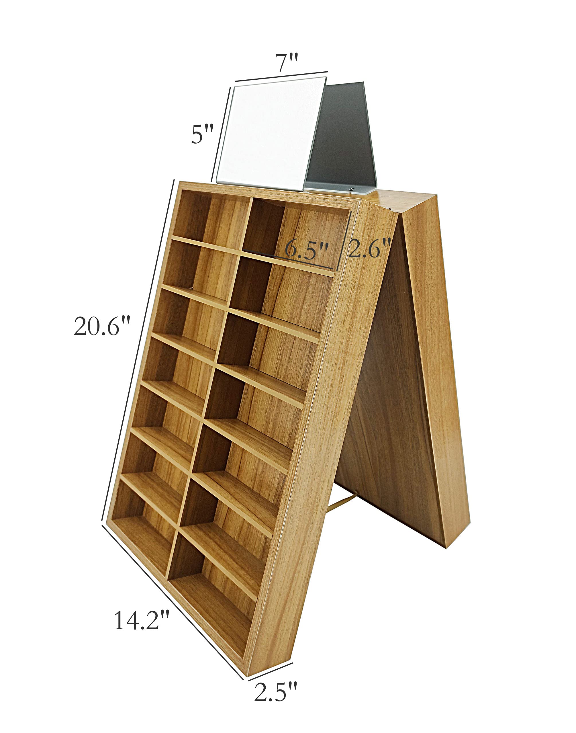 FixtureDisplays® 28-Slot Eyeglass Organizer - 6.5x2x2.6
