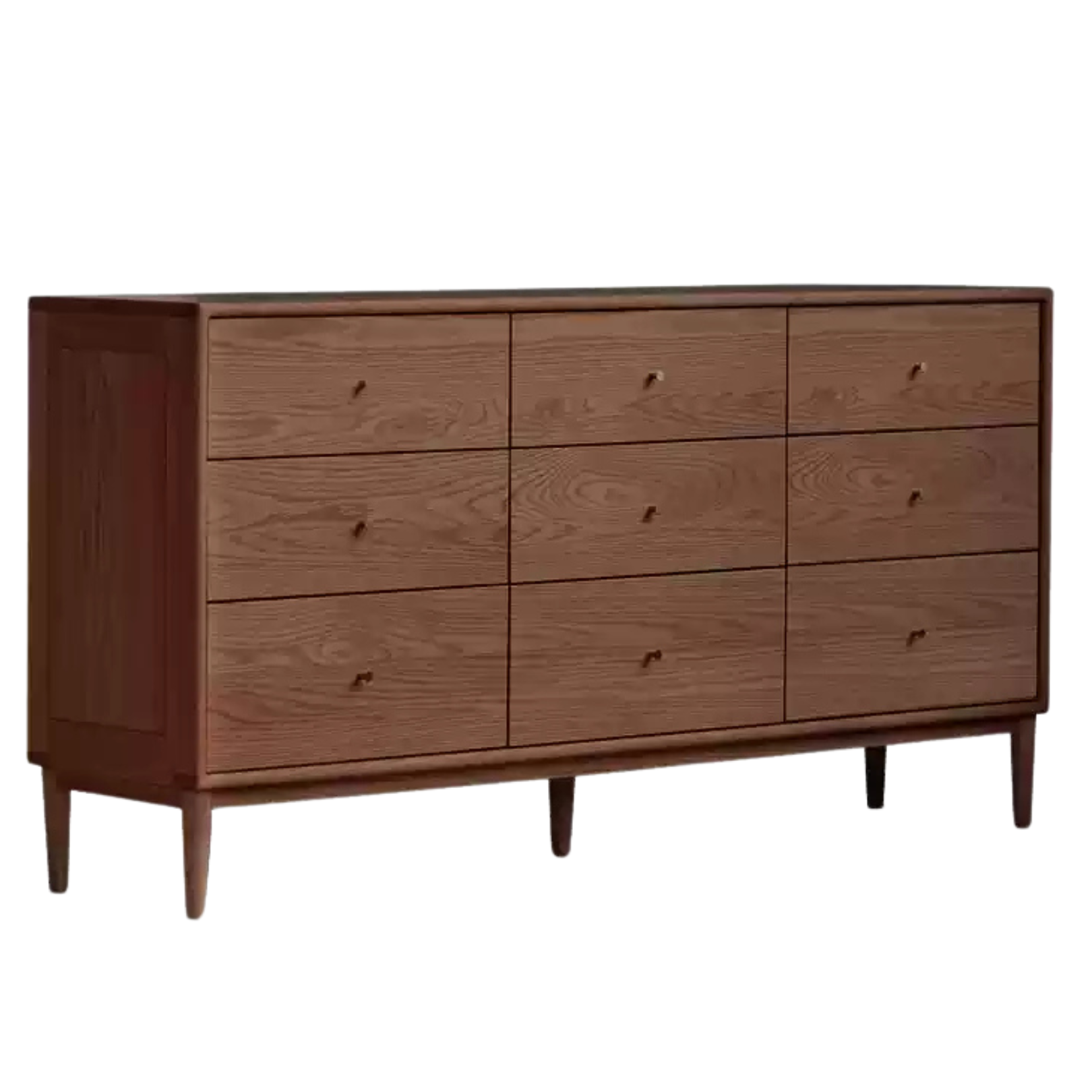 Solid Black Walnut & Oak Wood Drawer - Modern Porch Cabinet for Outdoor Storage & Entryway Organization | Perfect for Patio, Deck, and Garden Decor