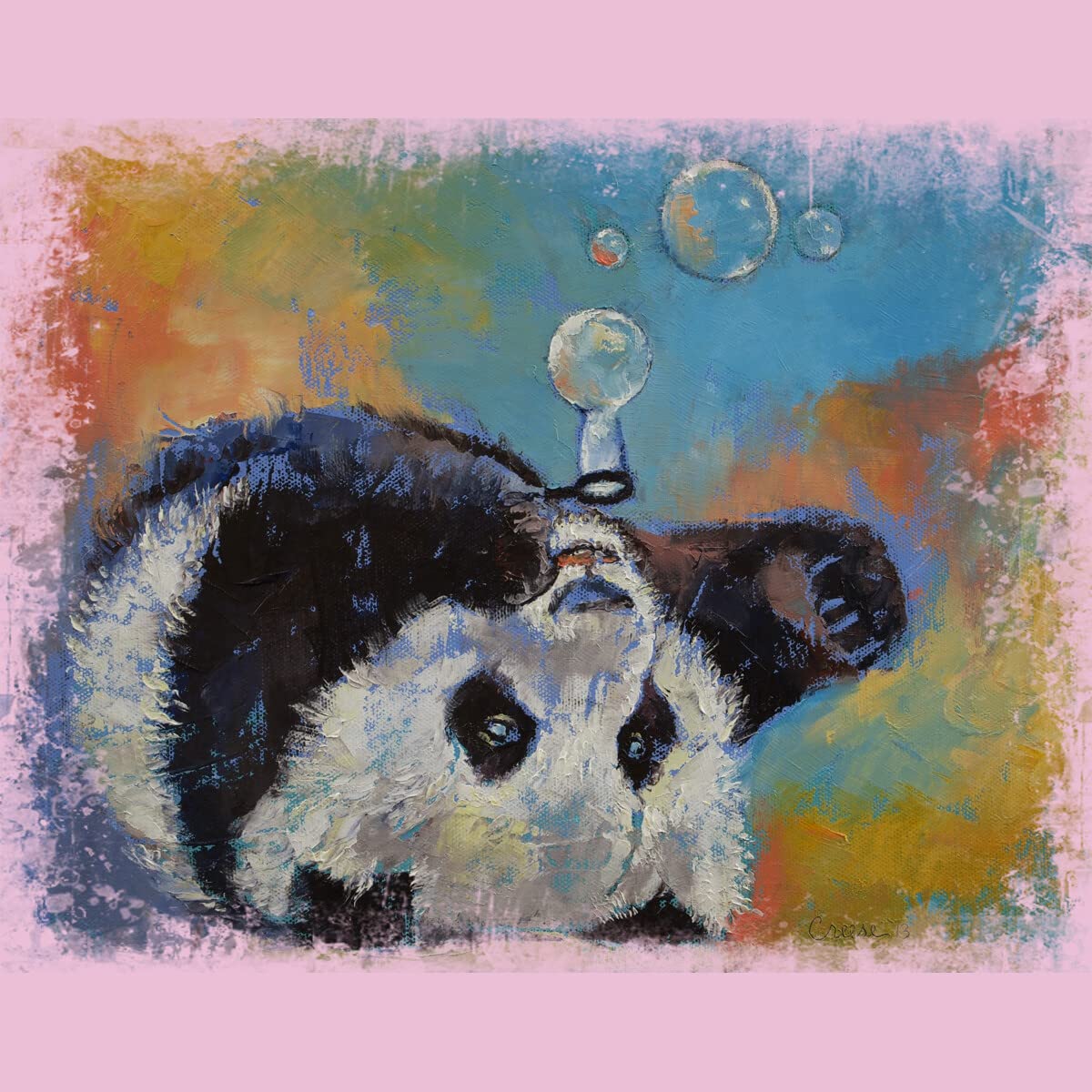 Design By Humans Creese Blowing Bubbles Graphic T-Shirt for Girls - Cute Cotton Tee for Casual Wear, School & Playdates