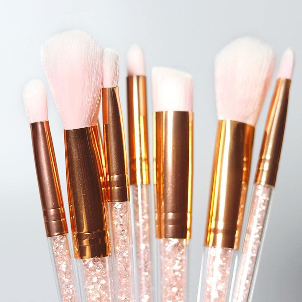 Losa 8-Piece Professional Makeup Brush Set for Eyeshadow, Eyeliner & Eyebrow - Perfect for Contouring, Blending & Daily Makeup Application