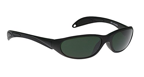 BoroView Shade #5 - Black Maxx Glass Working Safety Glasses with Stylish Wrap Frame | Comfortable, Light-Blocking Design for Face Contour | Ideal for Welding, Metalwork & DIY Projects