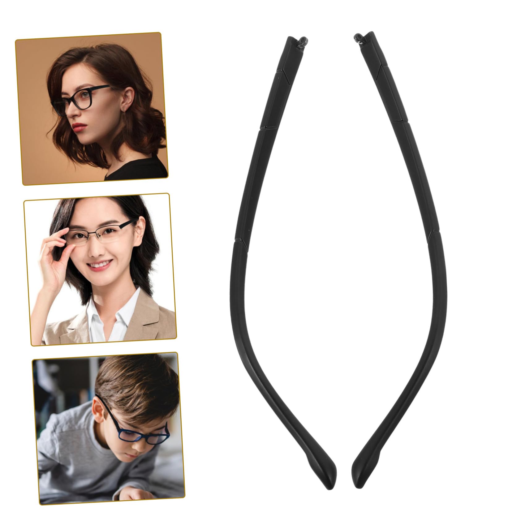 KOMBIUDA Universal Replacement Glasses Arms - Interchangeable Sunglasses Temple Repair Parts (1 Pair) for Eyewear Repair & DIY Accessories | Perfect for Broken Glasses, Sunglasses, and Reading Glasses