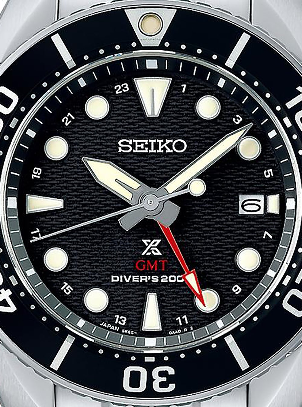 SEIKO PROSPEX DIVER SCUBA SEA 'SUMO' SOLAR GMT SBPK003 - Japanese Made Automatic Watch for Men - Perfect for Diving, Travel & Everyday Wear