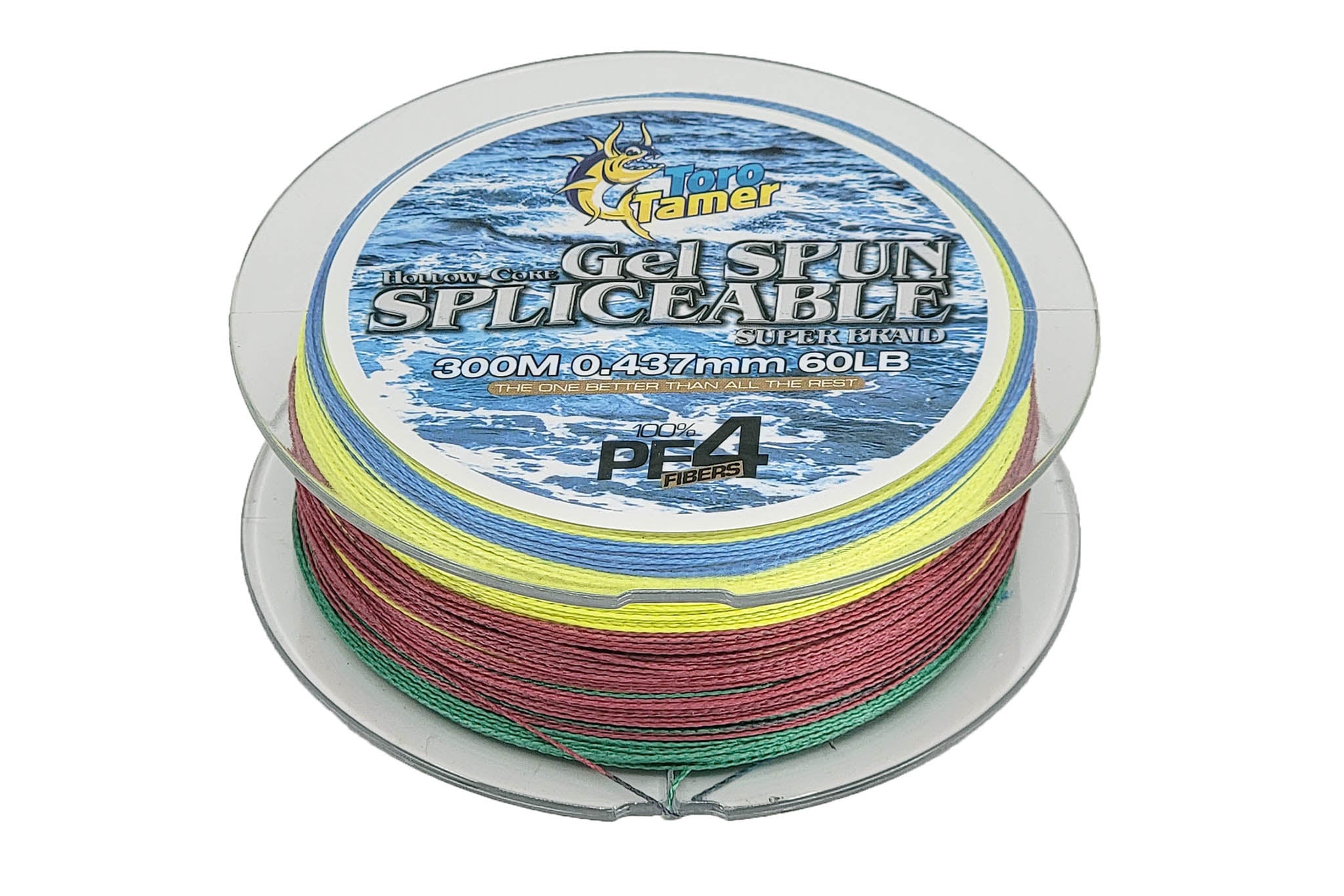 Toro Tamer 4 Strand Solid Braid Fishing Line 300M (984ft) - High Strength Saltwater & Freshwater Fishing Line for Deep Sea, Surf, and Boat Fishing