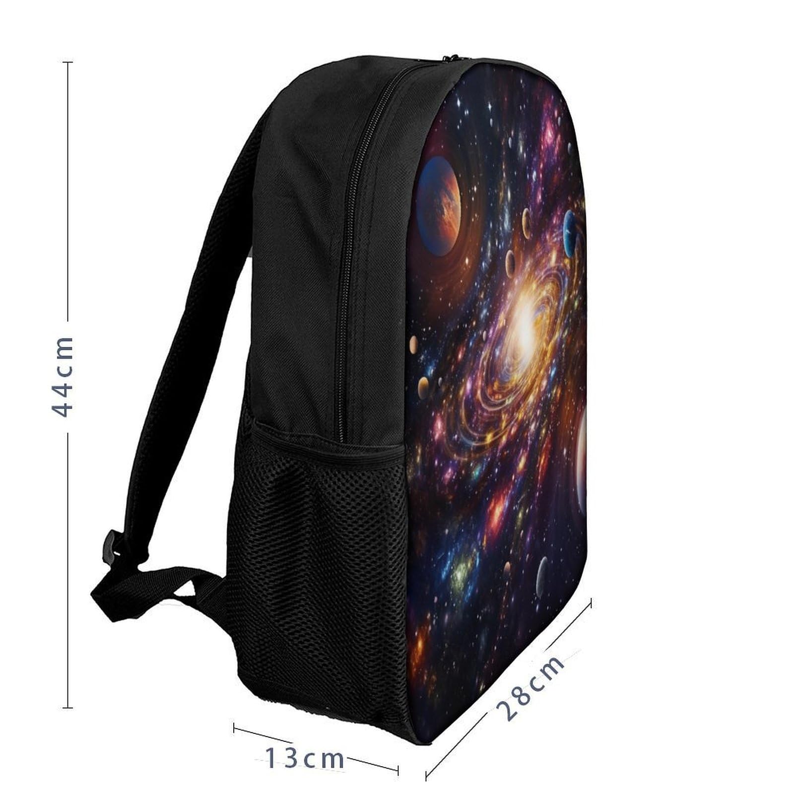 NoveAurora Galaxy 3D Printed Kids Backpack - 17 Inch Large Capacity School Bookbag for Boys & Girls, Durable Travel Rucksack for School, College, Hiking & Daily Use