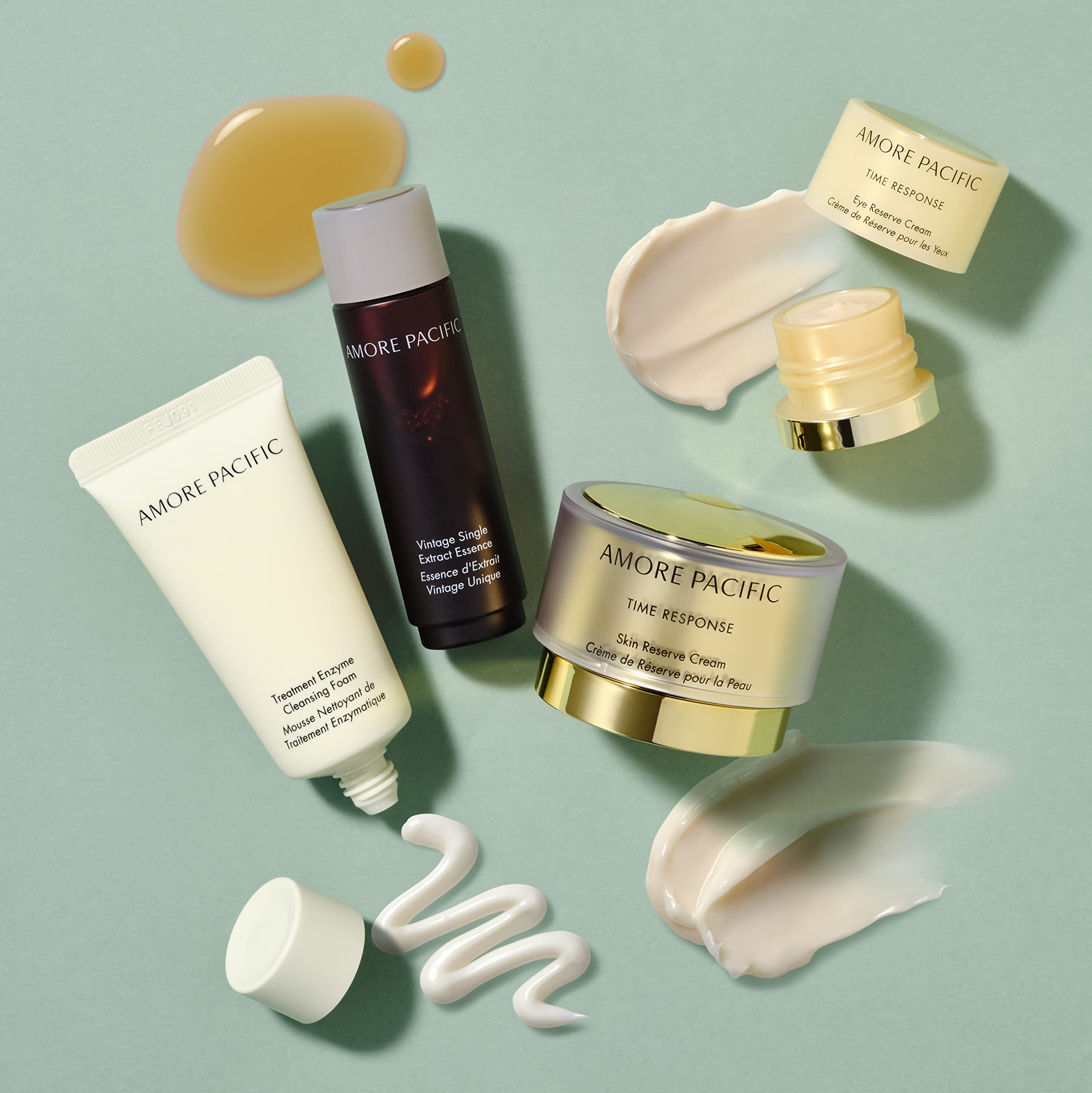 AMOREPACIFIC Green Tea Anti-Aging Ritual Set - Korean Skincare Gift Set for Wrinkles & Fine Lines, Hydrating Face Cream & Serum Duo (Perfect for Daily Skincare Routine & Spa Night)